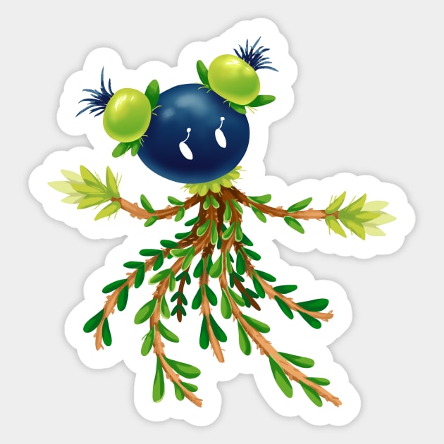 Crowberry Sticker by MalevolentMask